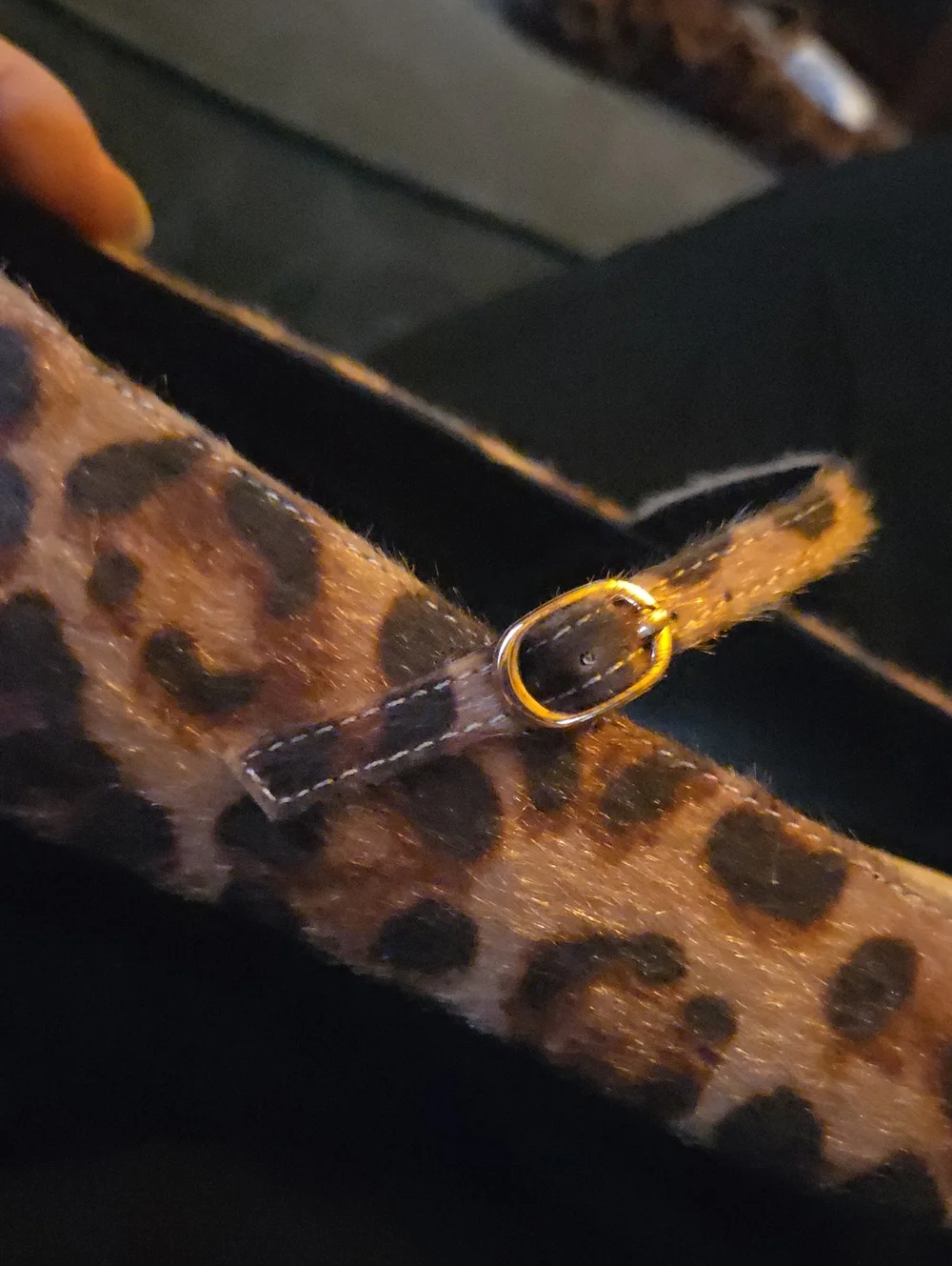 JustFab Ellidy Leopard Mary Jane Flats